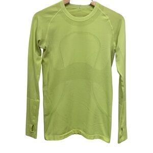 Lululemon Yellow Swiftly Tech Long Sleeve Athletic Running Shirt - Size 6